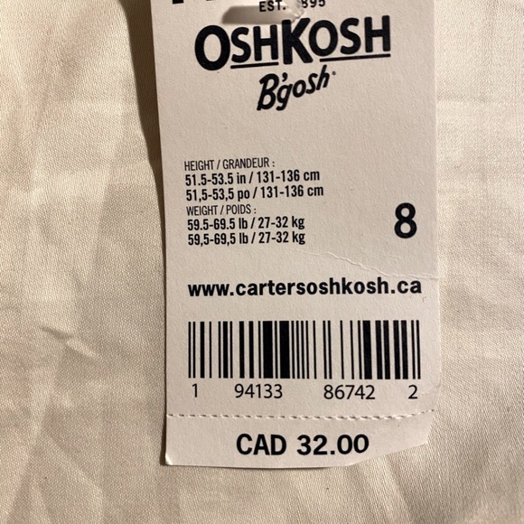 OshKosh B’gosh cardigan, girls size 8 - Picture 5 of 5